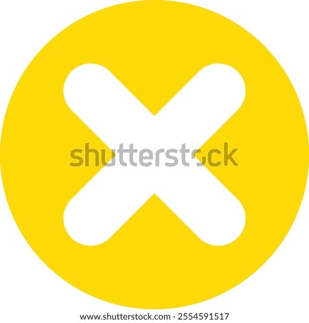 Yellow Multiplication sign, Multiply icon, mathematical icon, cross sign round button, mathematical symbol, Multiply symbol, multiply sign