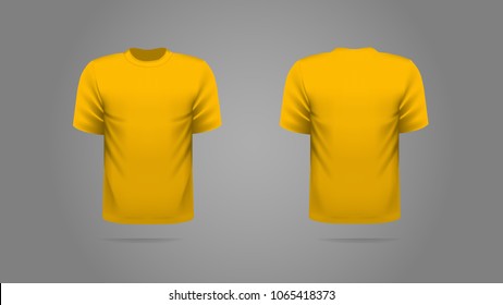 Download Mockup T Shirt Yellow Images Stock Photos Vectors Shutterstock PSD Mockup Templates