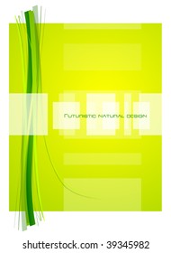 Yellow natural abstract design