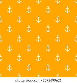 Yellow Nautical seamless pattern. Yacht style design. Vintage decorative background. Template for prints, wrapping paper, fabrics, flyers, banners, posters and placards. Vector illustration.