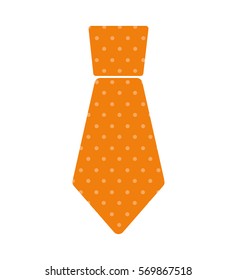 yellow necktie man celebration father day dotted vector illustration eps 10