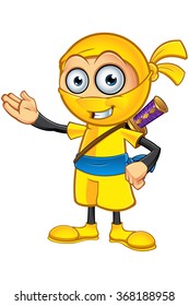 Yellow Ninja Character