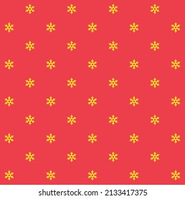 arma ninja amarilla en fondo rojo. Patrón de forma estrella.