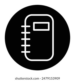 yellow note book icon and logo
