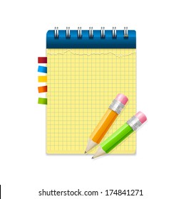 Yellow note paper