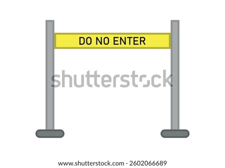 Yellow no-trespassing tape or seal