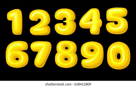 Yellow numbers