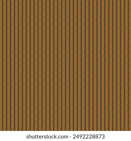 A yellow ocher carpet with parallel black stripes with equal distances between them. Striped rug pattern. Upholstery fabric. Abstract vector.