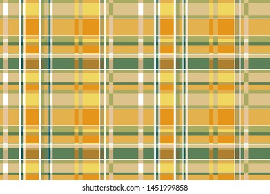 Yellow And Ocher Tartan Plaid Scottish Textile Pattern seamless vetor background eps 10 art