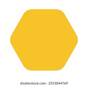Yellow octagon basic geometry shape