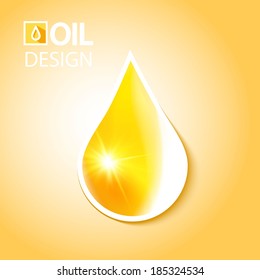 yellow oil drop