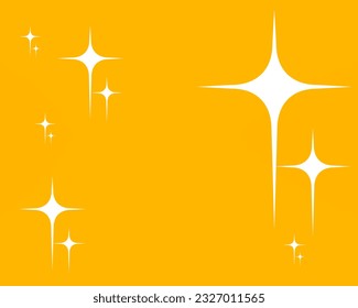 Yellow oktoberfest background. Star sparkle and space for text. Vector illustration