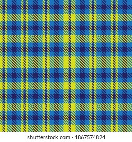 Yellow Ombre Plaid textured seamless pattern suitable for fashion textiles and graphics