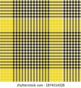 Yellow Ombre Plaid textured seamless pattern suitable for fashion textiles and graphics