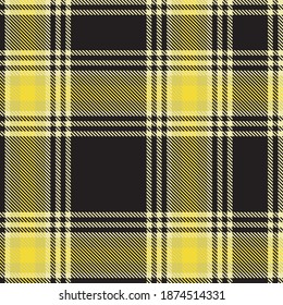 Yellow Ombre Plaid textured seamless pattern suitable for fashion textiles and graphics