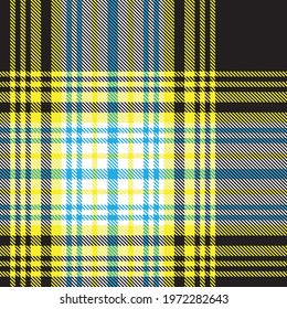 Yellow Ombre Plaid textured seamless pattern suitable for fashion textiles and graphics