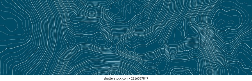 Yellow on Green contours vector topography stylized height of the lines. The concept of a conditional geography scheme and the terrain path. Ultra wide size. Map on land vector terrain Illustration.