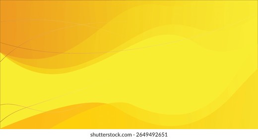 Yellow and Orange Abstract Background with Gradient Waves, Curves, and Light Lines. Perfect for Technology, Business, Presentations, Summer Themes, and Creative Design.