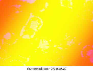 Yellow and orange abstract background with water pattern