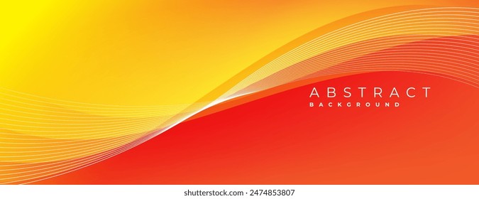 yellow orange abstract background with way lines and wavy shapes. great wallpaper, website, poster, banner, digital project.