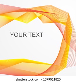 Yellow Orange Abstract Blending Waves