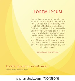 Yellow orange abstract color background template vector illustration.
