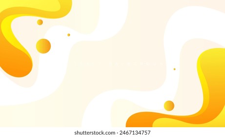yellow orange abstract fluid background for banner, poster, presentation, brochure, cover.