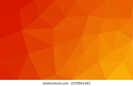 Yellow, orange abstract geometric rumpled triangular low polygon style design. Modern vector illustration background template. For flyer, web, digital