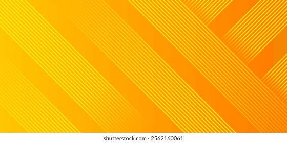 Yellow and orange abstract gradient background with geometric shapes minimal blur design lines and orange element colour dynamic shapes composition vector illustration eps10.