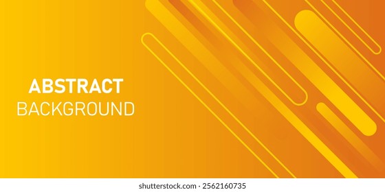Yellow and orange abstract gradient background with geometric shapes minimal blur design lines and orange element colour dynamic shapes composition vector illustration eps10.