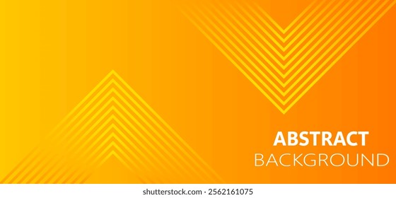 Yellow and orange abstract gradient background with geometric shapes minimal blur design arrow dynamic shapes lines and orange element colour dynamic shapes composition vector illustration eps10.