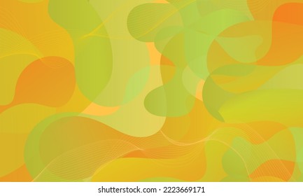 gelbe orangefarbene abstrakte flüssige Hintergrund, Vektorgrafik