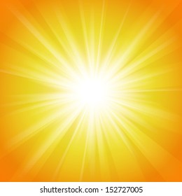 Yellow and orange abstract magic light background. Vector illustration for your majestic design. Element for web design.