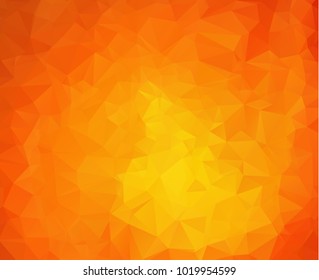 Yellow orange, Abstract Polygonal Mosaic Background, modern background, Low Poly Style, Vector illustration, Business Design Templates