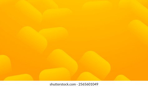 Yellow and orange abstract style gradient background with dynamic shapes composition.