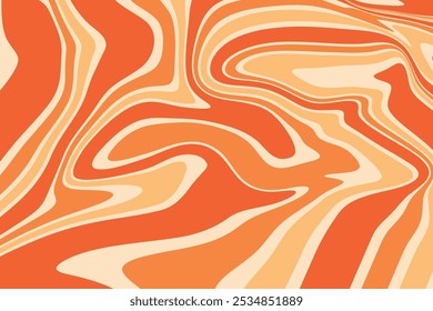 Yellow And Orange Abstract Wave Background