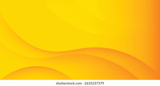 Fondo de ondas Abstractas amarillo y naranja con gradiente vibrante