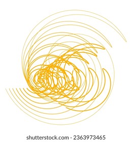 yellow orange abstract wavy colourful lines vector illustration eps