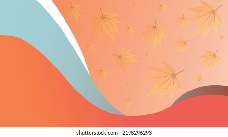 fondo vectorial de otoño amarillo y naranja. hojas secas y caídas en otoño. ilustración para tarjetas de felicitación, invitaciones, festival de otoño.