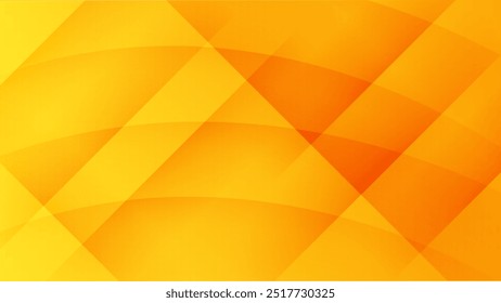 Yellow and orange background abstract art vector with shapes