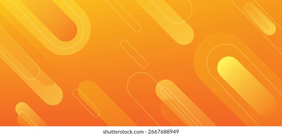 yellow and orange background accented with soft white lines. It evokes a lively and energetic atmosphere. This can serve as a clear background for various creative projects, EPS 10.
