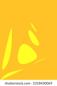 yellow and orange background form a minimalistic pattern