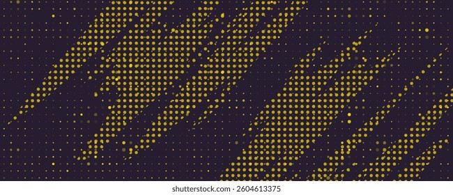 Yellow and orange background hatch with halftone effect. Vintage pop art retro comic illustration
