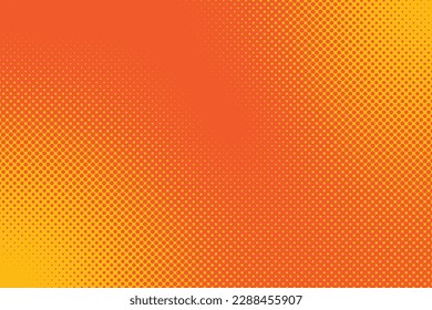 A yellow and orange background with a pattern of squares and dots.