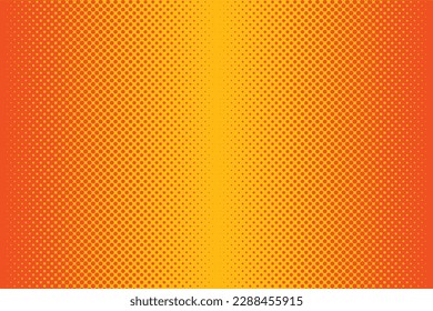 A yellow and orange background with a pattern of squares and dots.