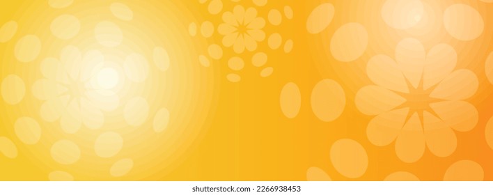 Plantilla de fondo de banner naranja amarillo