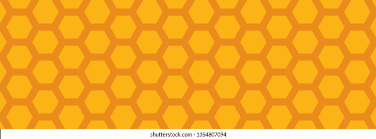 Yellow, orange beehive background. Honeycomb, bees hive cells pattern. Bee honey shapes. Vector geometric seamless texture symbol. Hexagon, hexagonal raster, mosaic cell sign or icon. Gradation color.