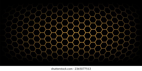 Yellow, orange beehive background. Honeycomb, bees hive cells pattern. Bee honey shapes. Vector geometric seamless texture symbol. Hexagon, hexagonal raster, mosaic cell sign or icon. Gradation color.