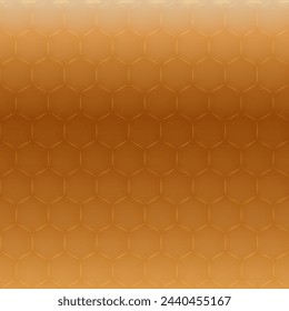 Fondo de colmena amarillo y naranja. Panal, patrón de células de colmena de abejas. Formas de miel de abeja. Símbolo de textura geométrica sin fisuras vectorial. Hexágono, rasterizado hexagonal, signo de celda de mosaico o icono. Color de gradación.