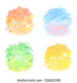 yellow orange blue pink green circle paint